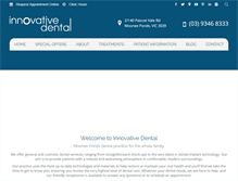 Tablet Screenshot of innovativedental.com.au